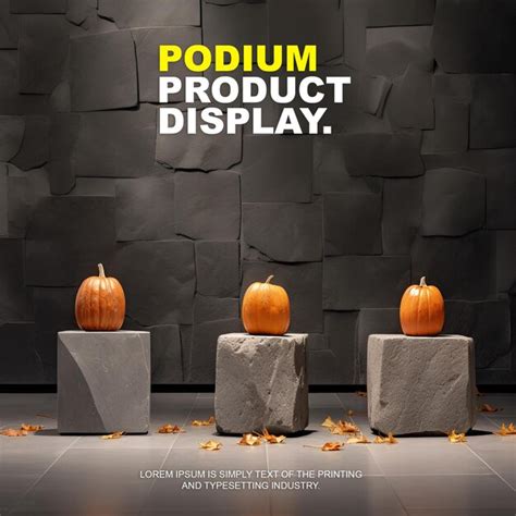 Showcase scene natural podium for product display stage display mockup ...