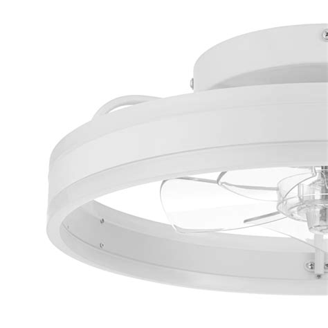 Harbor Breeze Edenmore 20-in White with Clear Blades Color-changing ...