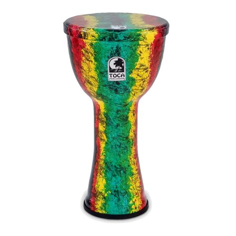 Toca SFDL-10RB Lightweight Series 10-Inch Hand Drum - Rasta Finish ...