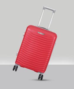 TrekLite Hard Sided,Combination Lock,8 Wheel Trolley Bag For Unisex-Red ...