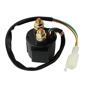 Cyleto Motorcycle Parts Starter Solenoid Relay for 4-Stroke GY6 Engine ...
