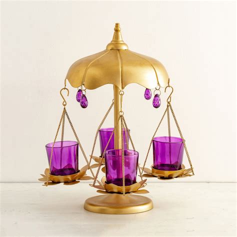 Buy Galen Lotus Merry-Go-Round Votive Holder from Home Centre at just ...