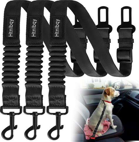 Seat Belt RUseeN 2Pcs Dog For Car, Adjustable Nylon Pet Seatbelt ...