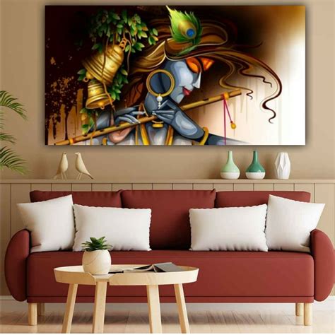 Beautiful Lord Krishna Wall Painting Frame | Canvas Painting Frame ...