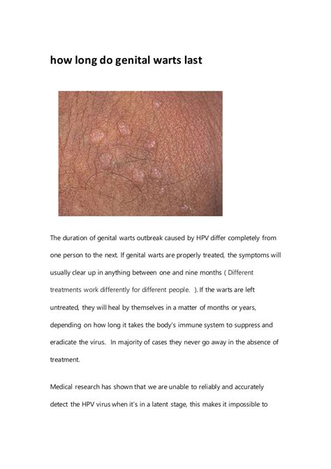 How Far Can Genital Warts Spread at Jacqueline Sadler blog