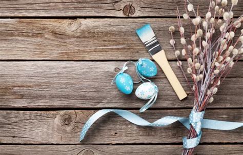 Wallpaper flowers, Easter, wood, Verba, spring, Easter, eggs ...