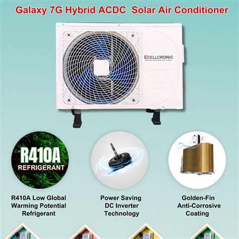 Galaxy 7G Hybrid AC/DC Solar Air Conditioner 1.5 Ton - Cellcronic