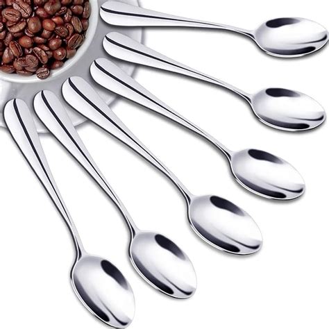 Buy Demitasse Espresso Spoons, Mini Coffee Spoon, 18/10 Stainless Steel ...