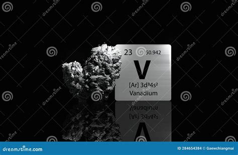Vanadium V, Element Symbol From Periodic Table Series Royalty-Free Stock Photo | CartoonDealer ...