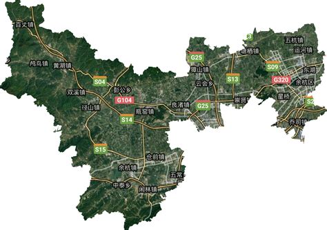 杭州市余杭区新版行政区划图，拆分开来了解一下|余杭|新城|街道_新浪新闻