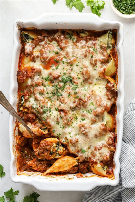 Stuffed Shells with Ground Beef - Real Food Whole Life