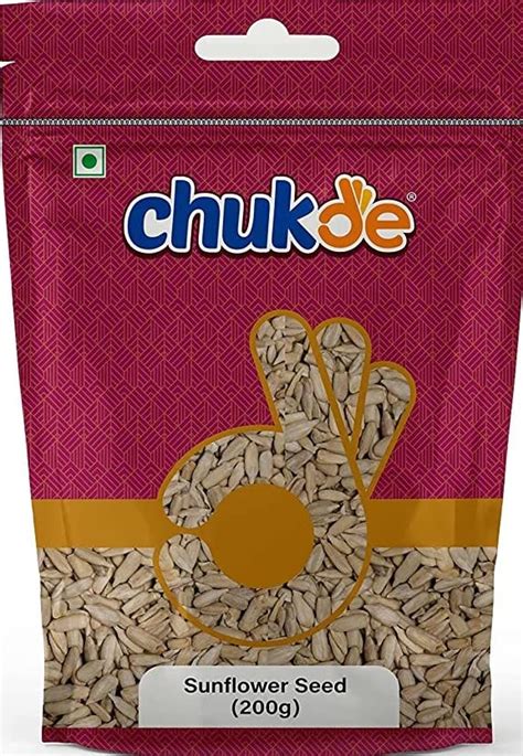 Chukde Healthy Bytes Sunflower Seed - 200 Gm | Nutty Flavor & Crunchy ...