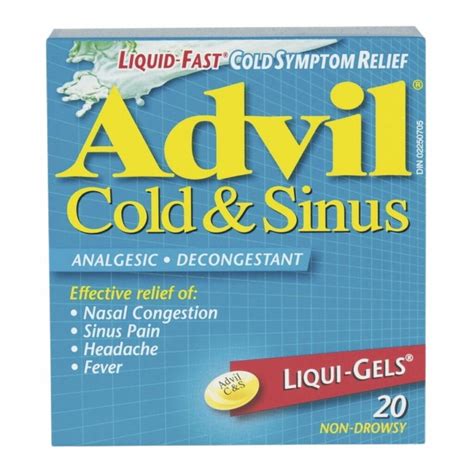 Advil Cold & Sinus Liqui-Gels - Pharmacy 24