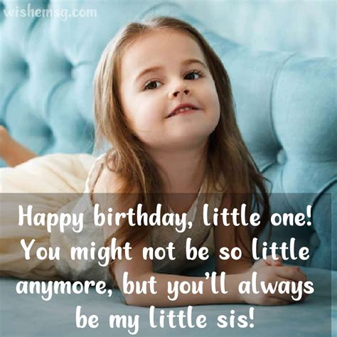 200+ Happy Birthday Little Sister Quotes & Wishes - Wishemsg.Com