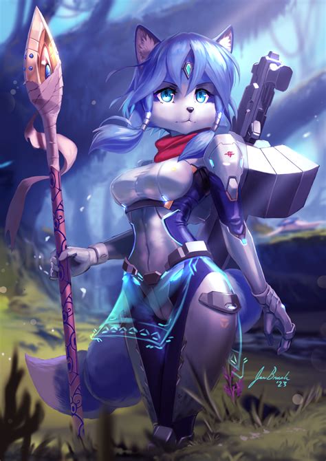 Krystal, Assault Suit 2 by JECBrush -- Fur Affinity [dot] net