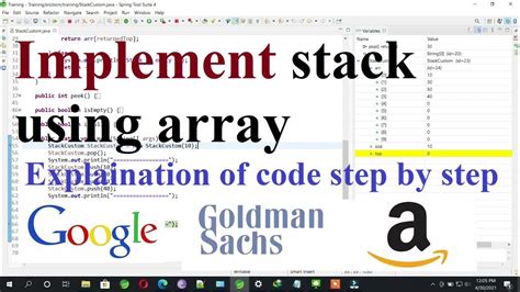 Image result for Implementation of Stack Using Array Code