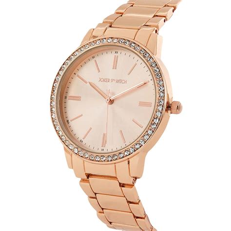 Buy Joker & Witch Shannah Rose Gold Watch Bracelet Stack (L) Online