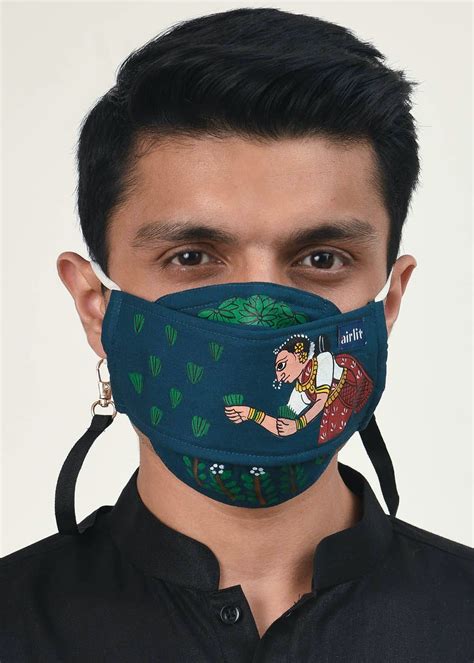 Get The Daughter Of Soil Cheriyal Scroll Hand Painted Mask at ₹ 1199 ...