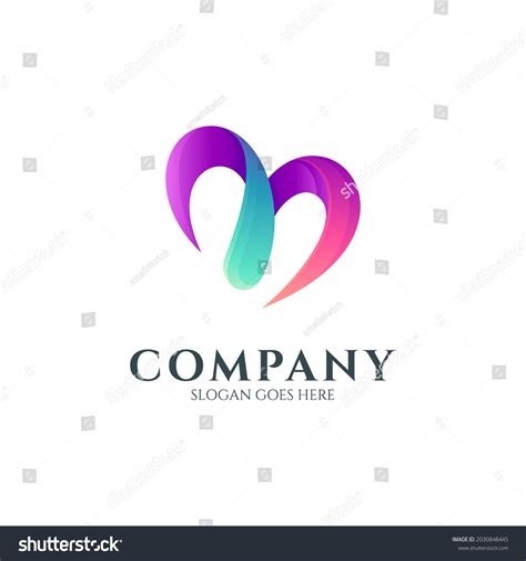 Cool Letter M In Heart