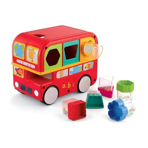 Buy Giggles Funskool Shape Sorting Bus, Educational Push Along Toys for ...