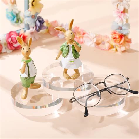 Barydat 4 Pack Acrylic Blocks for Display Clear Pedestal India | Ubuy