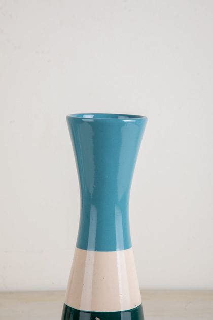 Buy Hourglass Handpainted Blue Ceramic Flower Vase Online – Freedom Tree