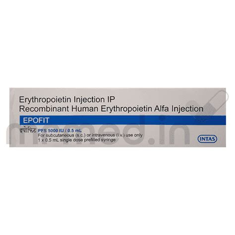 Buy Epofit 10000 IU Injection Online: View Uses, Price, and Side Effects