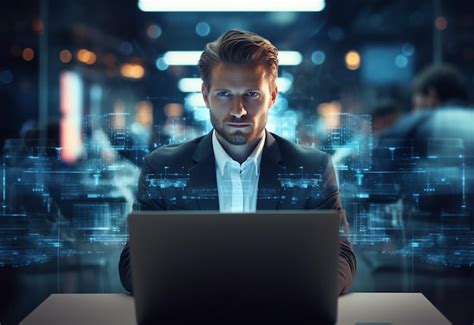 A Business Man at Computer 的图像结果