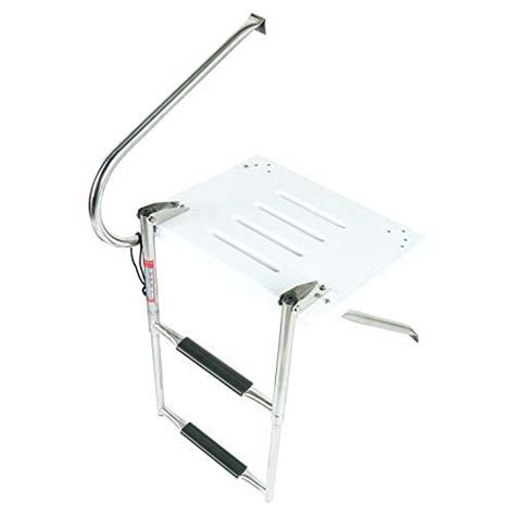Buy YaeMarine 2 Steps Boat Out-Board Swim Ladder, Under Platform Boat ...