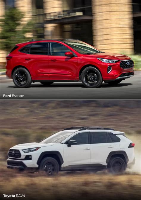 Ford Escape Vs. Toyota RAV4 | Interior, MPG, Engine, Specs