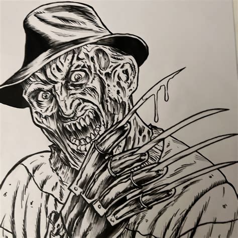 How To Draw Freddy Krueger Face