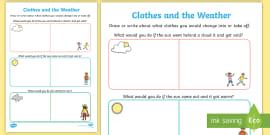Draw the Weather Worksheet / Worksheet English/Spanish - Draw the Weather