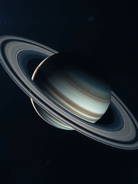 Saturn Space Photo Real Rings Trough Planet — Free iPad Wallpaper (4K/HD) | 2026