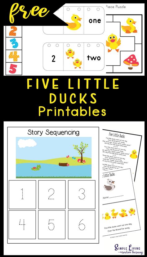 Five Little Ducks Printables - Printable Calendars AT A GLANCE