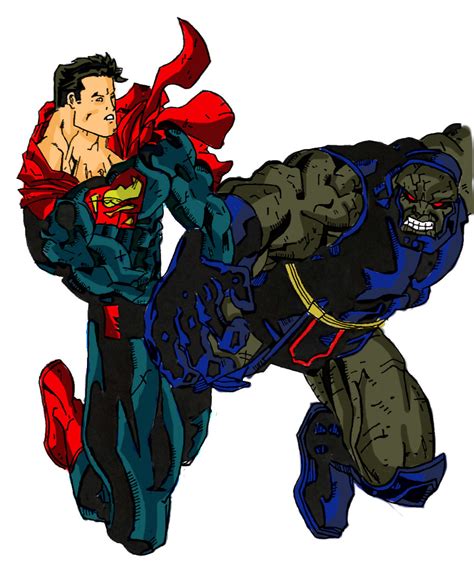 Superman vs. Darkseid by Rickstar316 on DeviantArt