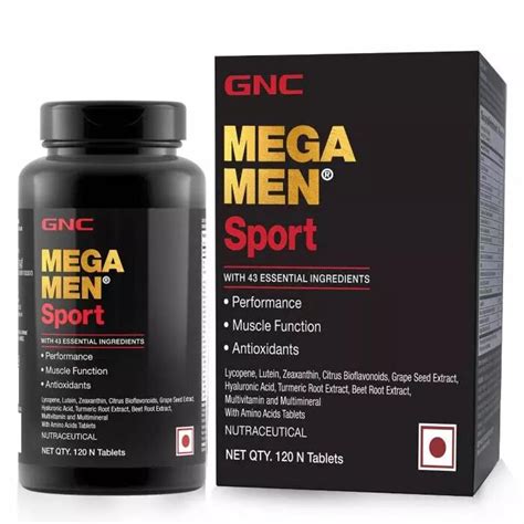 GNC Men Sport Multivitamin with Antioxidant and Energy blend - 120 Tab ...