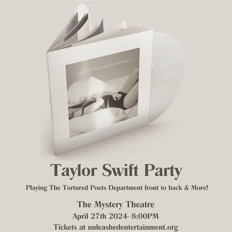 Taylor Swift Party- The Tortured Poets Department Release, 7425 West ...