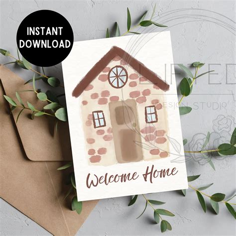 Welcome Home 5x7 Card Instant Download – Printology