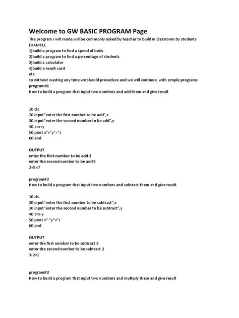 GW Basic Tutorials 的图像结果