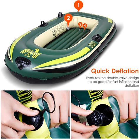 Buy 2/3 Person Inflatable Boat, Heavy Duty Inflatable Fishing Boat For ...
