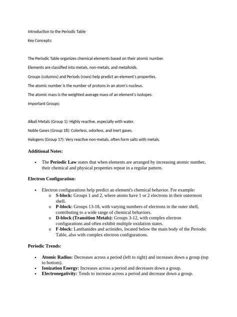 Image result for Periodic Table Explained Introduction