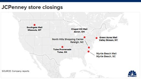 JC Penney is closing 6 stores this year. Here's where they are
