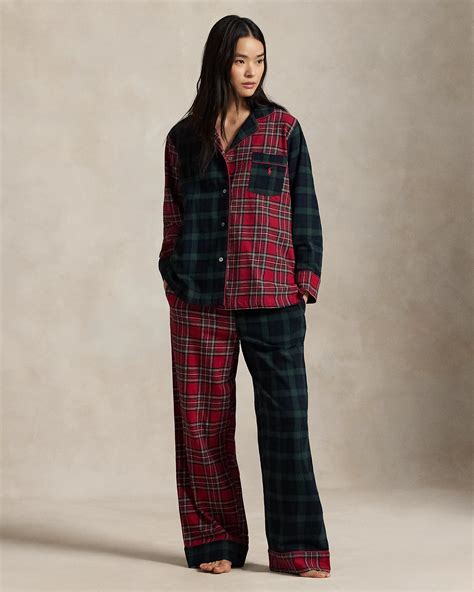 Plaid Flannel Long-Sleeve Pyjama Set for Women | Ralph Lauren® IN