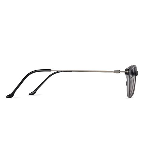 Buy Matte Black Grey Gunmetal Black Full Rim Cat Eye Lenskart Air ...
