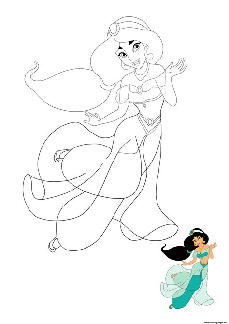 Princess Jasmine Coloring Pages at genleilablog Blog