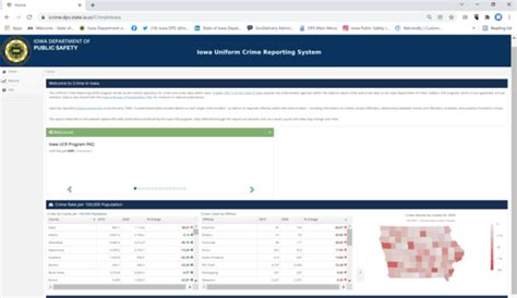 DPS LAUNCHES NEW INTERACTIVE I-CRIME DATABASE | Iowa Department of ...