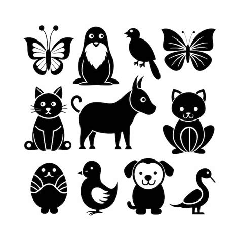 Black filled icons set | Premium AI-generated vector
