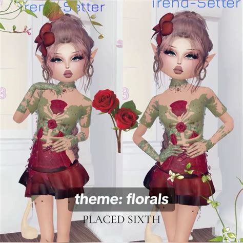 Florals outfit in dress to impress [ dti ] | Themed outfits, Impress ...