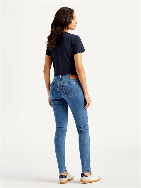 Women's 711 Blue Skinny Fit Mid Rise Jeans – Levis India Store