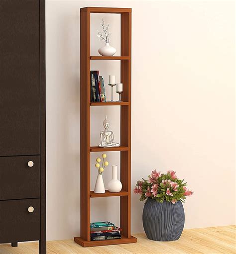 CRAFT D ARTS Art Solid sheesham Wood Bookshelf/Display Rack | Natural ...
